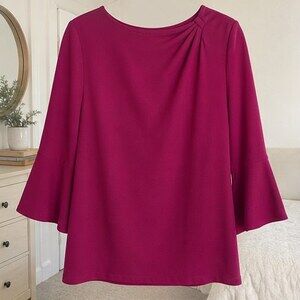 Cream Peplum Top